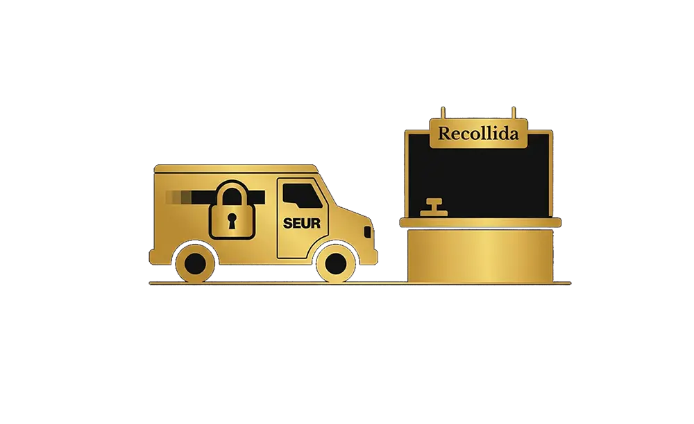 Opcions d'enviament blindat assegurat amb SEUR o recollida física en botiga per a inversions en or a Empeños a lo Gordo.